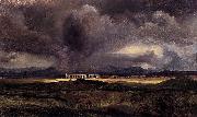 Carl Blechen Stormy Weather over the Roman Campagna oil on canvas